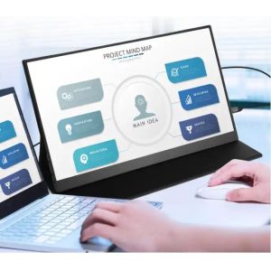 Portable Dual Monitor with Two Extra Screens 1920 X 1080 Resolution IPS LCD