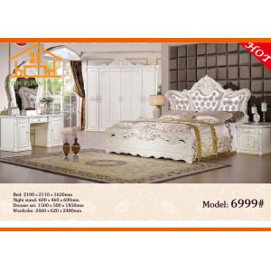 Quality antique oak High quality queen Designs pine wood 2016 top selling indonesia Hot French classical bedroom furniture sets for sale