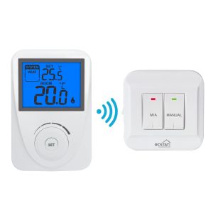 Quality Wireless Comfortable High Temperature Digital Heating RF Room Thermostat for sale
