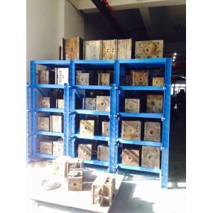 China Professional Custom Plastic Auxiliary Machine Metal Storage Mould Rack Multi Layers on sale