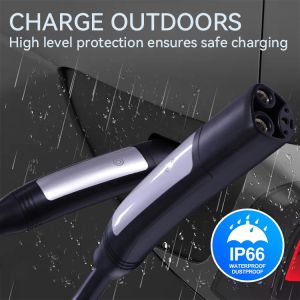 Quality 3.7 Kw EV Charger 5m Type 2 Female Charging Plug With LCD Indicator Light for sale