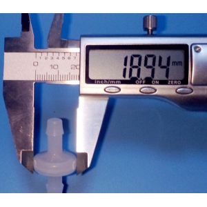 OD 8mm Diaphragm 1/4" PVDF Industrial Check Valves