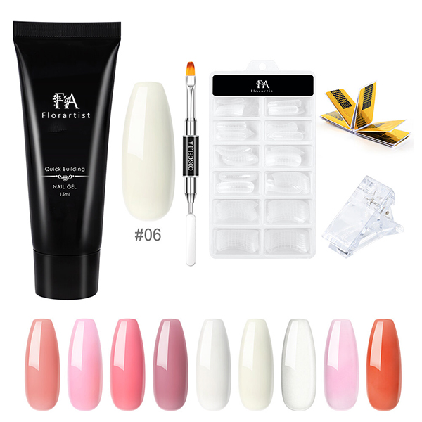 Factory Acrylic in Tube Nail Gel Arts Design Private Label Builder Gel 34 Colors 30g Poly Gel for Nail Salon Shop