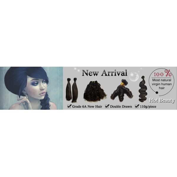 Unprocessed Grade 6A Virgin Brazilian Straight Hair , 110g Double Drawn