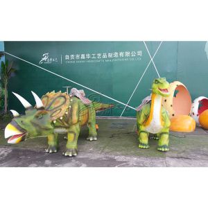 Triceratops Animatronic Dinosaur Ride Soft Skin Silicon Rubber
