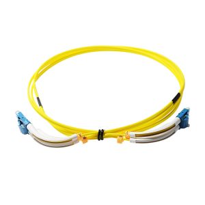 2.0mm 3.0mm SC LC Fiber Patch Cable With 90 Degree Flex Angled Boot