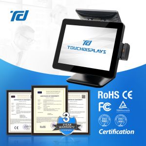 Aluminum Casing 1515E POS Cashier Machine for Grocery