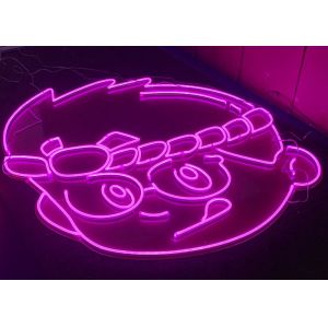 EU Plug 100cm Acrylic Led Neon Signs Silica Gel AC240V