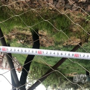 Customized Stainless Steel Rope Wire Mesh Knotted Edge Type 2mm Diameter