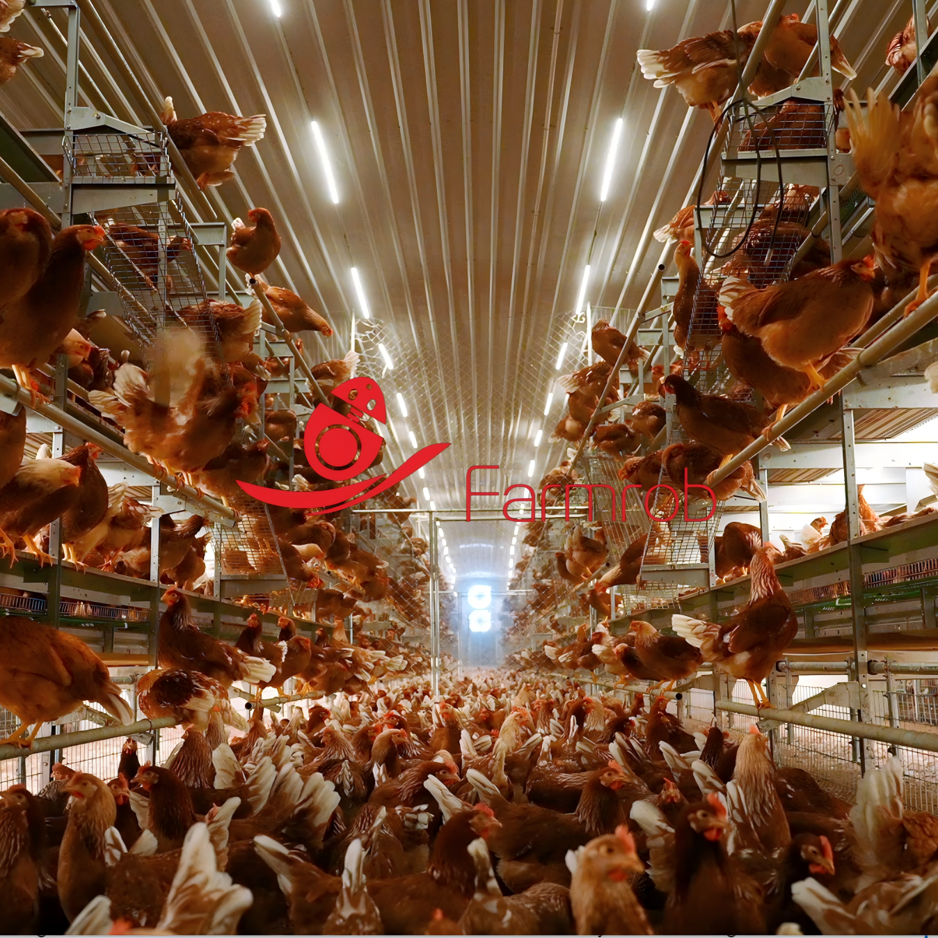 Advanced and Ethical Multi-tier Cage Free System with Perches for European America Farms