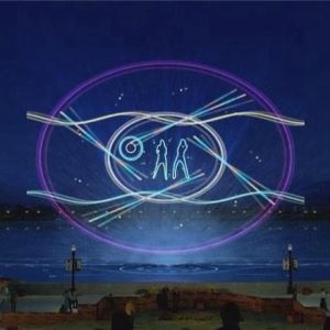 Water Laser Show With Projector Water Movie Screen Stainless