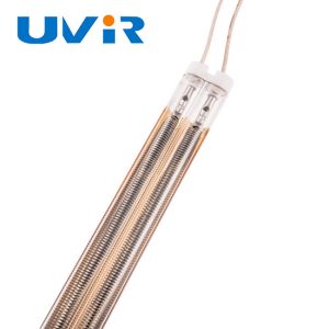 2500W Medium Wave Infrared Lamp Gold Coated 415V Quartz Tube