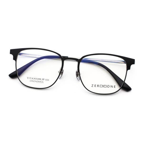 Buy Pure Titanium Aluminum Glasses Frame Clip-On Black Business Glasses at wholesale prices