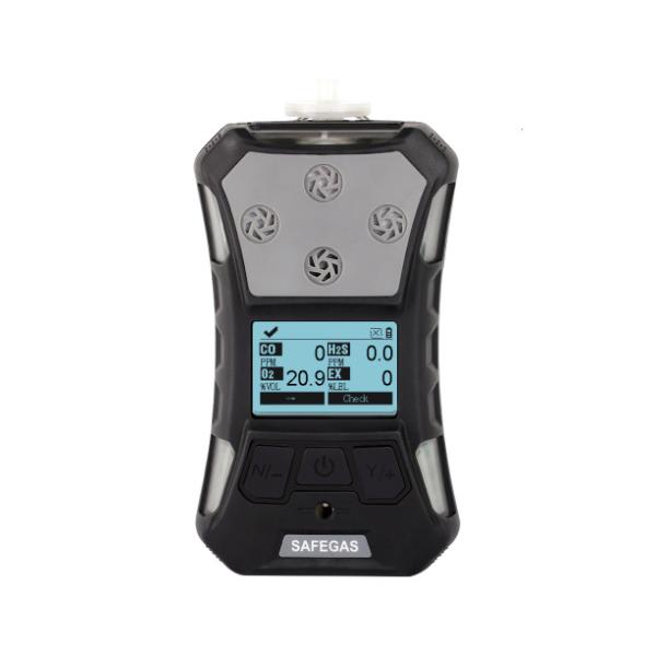 Safegas Portable Gas Detector LEL, H2S, CO, O2 4 In 1 Imported Sensor IECEX