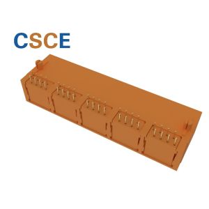 Unshielded 1 * 5 RJ45 Multi Port Connector 8P8C PBT UL94V-0 Housing