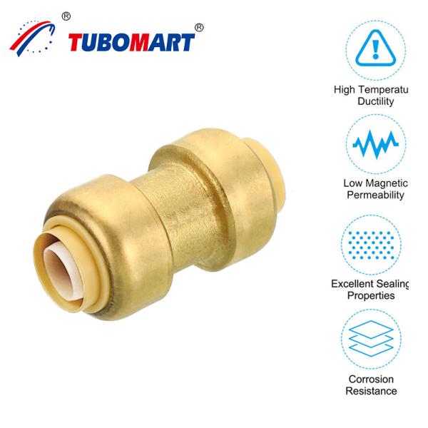 Buy Quick Connect Water Fittings Elbow High Press Brass Material Push In Fit Pipe Fitting For Water Plumbing at wholesale prices