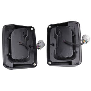 Black LED Tail Lights Rear Light For Jeep Wrangler JK 07-16 Rear Bumper Tail