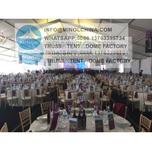 120km/Hour Outdoor Tent Wedding Reception Double Coated Pvc