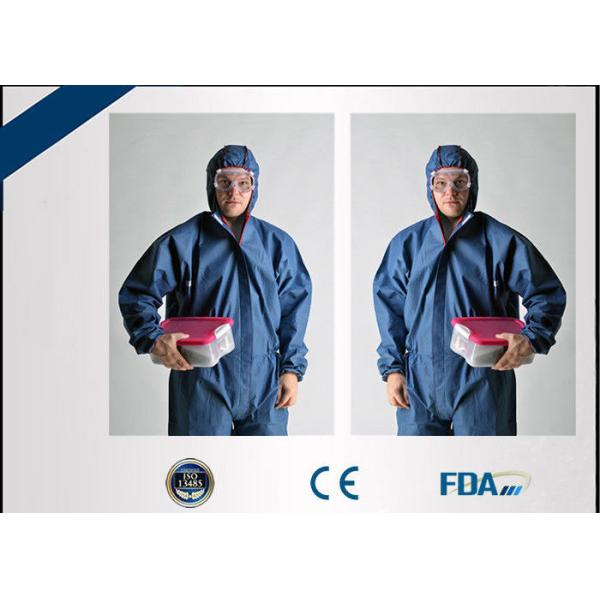 Buy Polypropylene Disposable Protective Coveralls Air Permeable With Hood at wholesale prices
