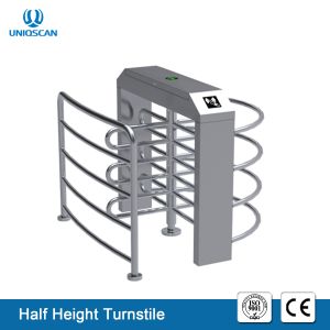 Waist Hight Security Turnstile Gate 304 SS Electronic Automatic ​​Access Control