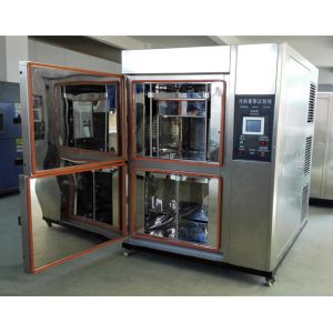 Large Color LCD Two Boxes Air - Cooled Hot and Cold Impact Environmental Chamber