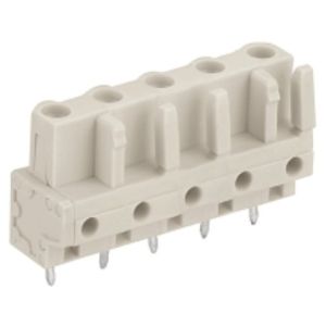 Female connector; with straight pins;with 2 locking latches; pin spacing 7.5mm /