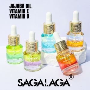 SAGALAGA New Double Layer Cuticle Oil 15ml for Nails Care Natural Essential Oil