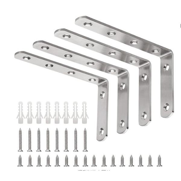 Buy Stainless Steel Cabinet Support Bracket for Furniture Bed Frame Connection in Plating at wholesale prices