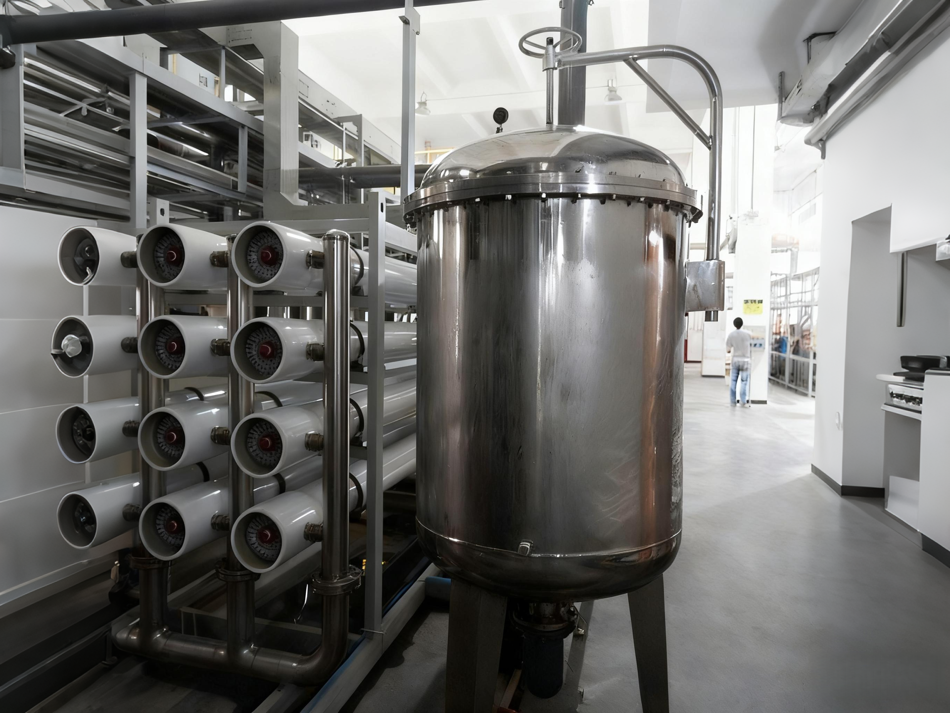 SS304 SS316L Security Filter Pure Water Purification Water Treatment Filter  Polished