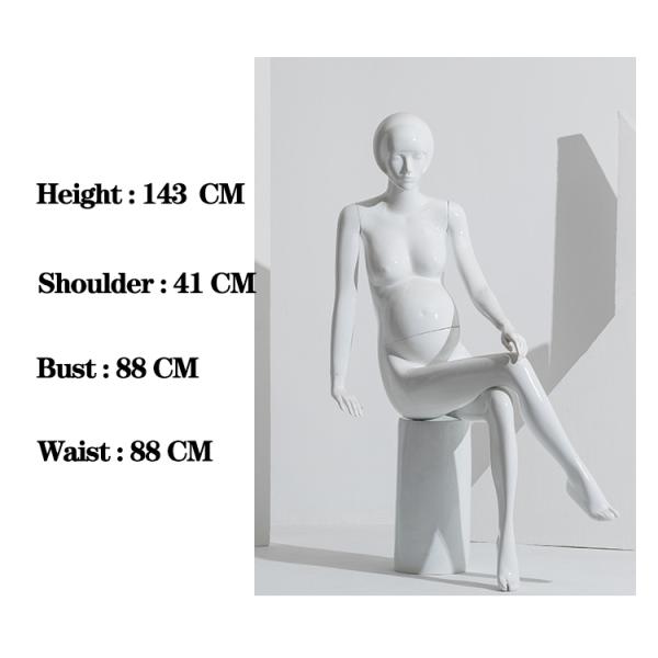 2021 Sales Promotion Fiberglass Full Body Female Pregnant Mannequin
