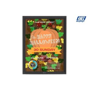 11W A2 Snap Frame Led Light Box Single Side Display Black Painted Aluminum