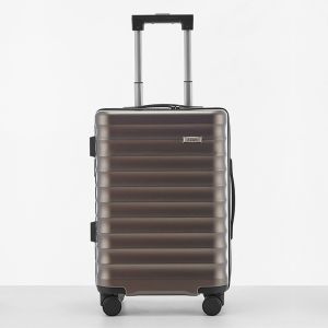 Drawbars Included and Durable Deep Green Textured Unisex Business Luggage