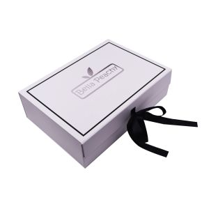 Foldable Recycled Spot UV Printed Rigid Box For Clothing