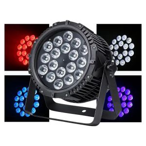 Quality IP65 Waterproof Led Par Can Light 18x12w RGBW 4in1 Projection Distance 10m-30m for sale