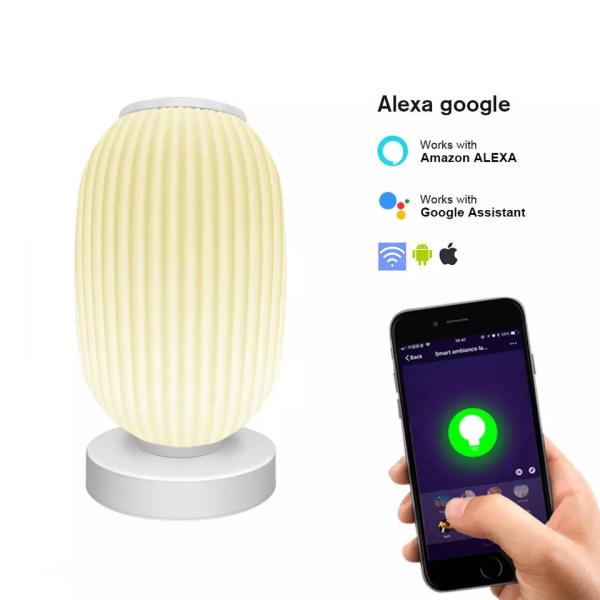 Buy Smart Lantern Table Lamp Decorative Tuya APP Alexa Google Smart WiFi LED Light at wholesale prices
