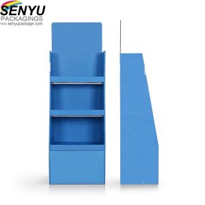 Solid Color Cardboard Display Stands / Corrugated 3 Tier Cardboard Display