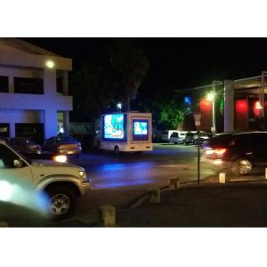 China IP65 PH10mm Advertising Truck Mounted LED Screen Movable rear maintenance on sale