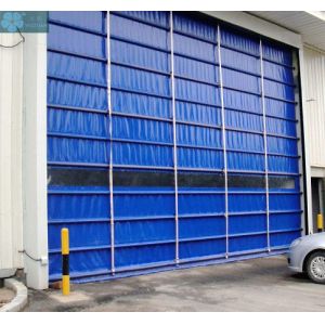 3m Height 0.6 M/S Roll Up Security Shutters With PVC Window