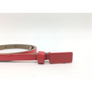 Plate Buckle Skinny Narrow 1.0CM Ladies Fashion Leather Belts