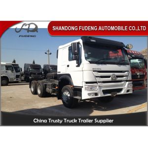 China EURO II Tractor Head Trucks 420 HP 6 * 4 Drive Wheel Diesel Fuel Type on sale
