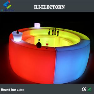 CE /ROHS certificate color changing plastic illuminated portable led round bar