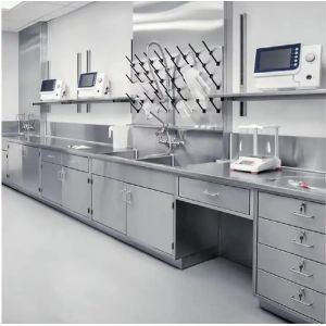 Modern Stainless Steel Lab Bench With Smooth Surface