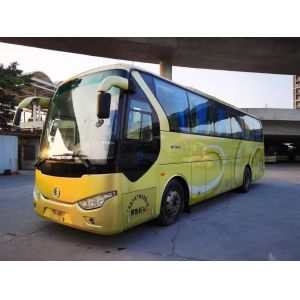 China Used Coach Bus Left Steering Good Condition With AC Euro III Model XML6102 45 Seats Used Golden Dragon Bus on sale