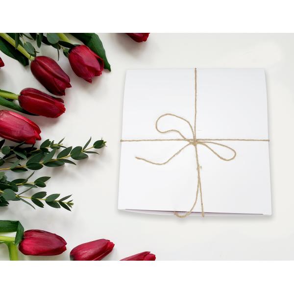 8x8x4 Inch Gift Wrapping Boxes with Lid Coated Paper Bridesmaid Proposal