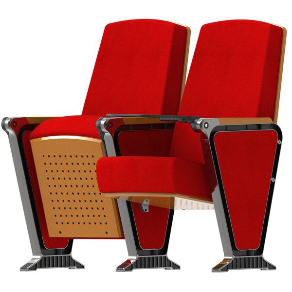 Plywood Surface Conference Theater Cinema Seats With Premium Fabric