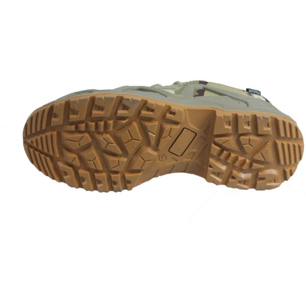 Tough Construction Combat Style Outdoor Shoes with Breathable Oxford Fabric Upper Army Shoes for Men