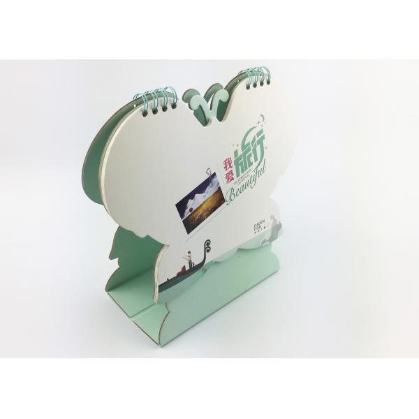 Buy Customized Unique Monthly Office Desk Calendar Butterfly Shape With Stand at wholesale prices