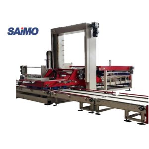 China Touch Screen 25KW 1200bags/H Bag Palletizer Machine on sale