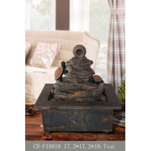 Handmade Polyresin Rockery Home Water Fountain Indoor