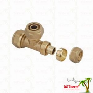 Male Threaded Tee Pex Brass Fittings Nickel Plated Screw Fittings